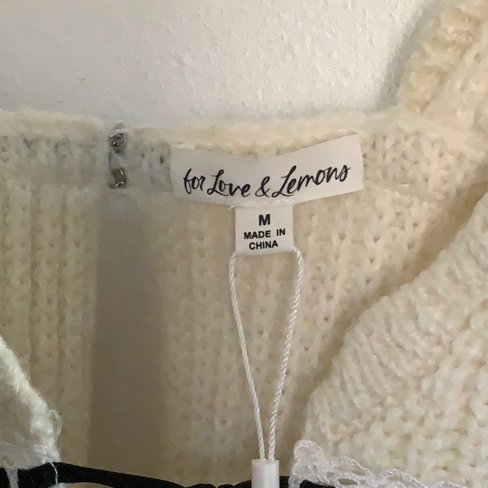 NWT For Love And Lemons Jade knit mini dress - Picture 6 of 15